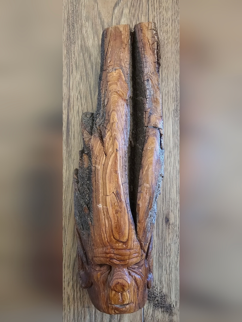 Hand carved Wood Spirt Carving